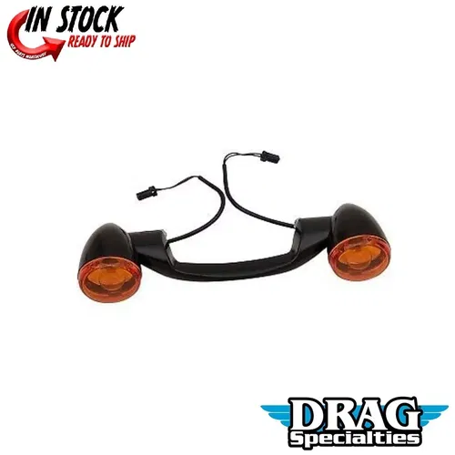 Drag Specialties Black Bullet Style Rear Turn Signal Kit 91-21 Touring 2020-1721