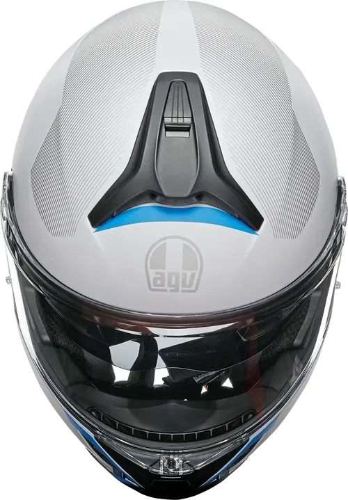 AGV Tourmodular Helmet - Frequency - Fits Light Gray/Blue - Medium