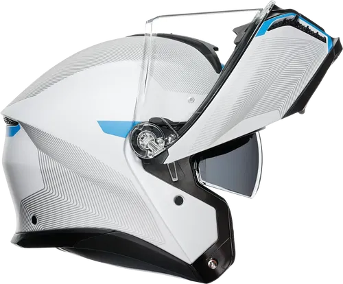 AGV Tourmodular Helmet - Frequency - Fits Light Gray/Blue - Medium