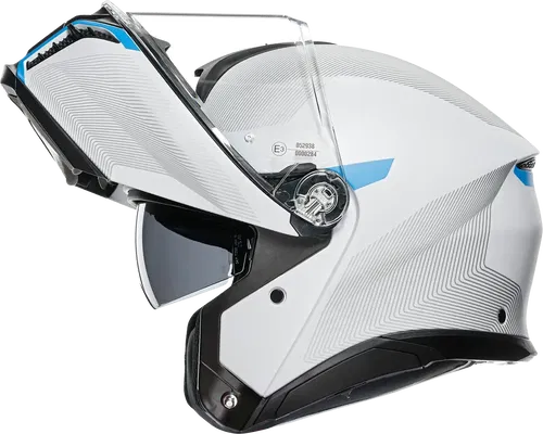 AGV Tourmodular Helmet - Frequency - Fits Light Gray/Blue - Medium