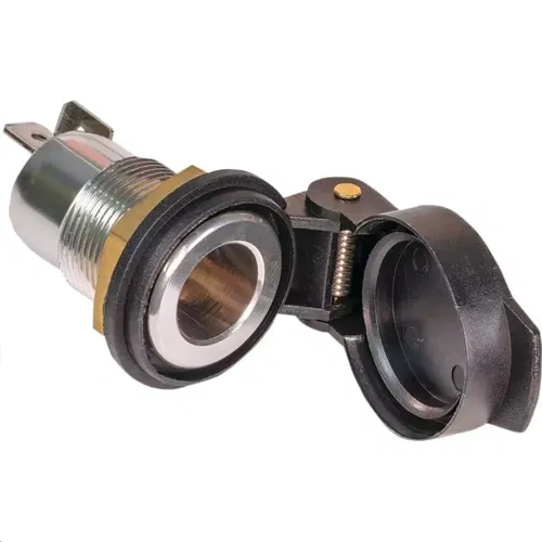 Tecmate Weatherproof Panel-Mount Din Socket Flipcap O-18S