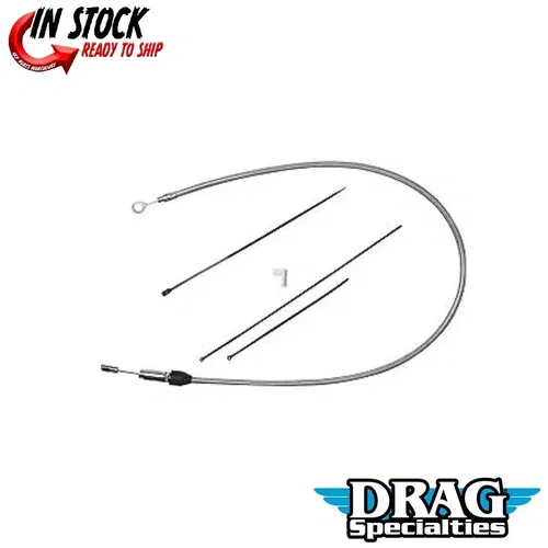 DRAG SPECIALTIES 0652-2835 Stainless Steel Upper Clutch Cable 34"