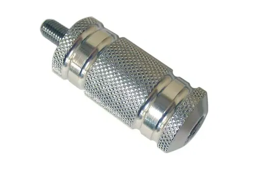 Silver Anodized Knurled Grooved Billet Aluminum Shifter Peg for Harley Davidson