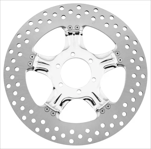 Performance Machine PM Wrath 11.5 Left  Front Brake Rotor Harley Chrome