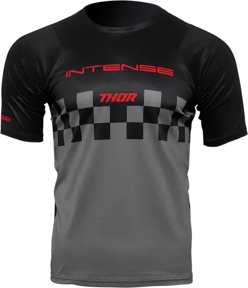 THOR Intense Assist Chex Short-Sleeve Jersey - Black/Gray - Small 5120-0145