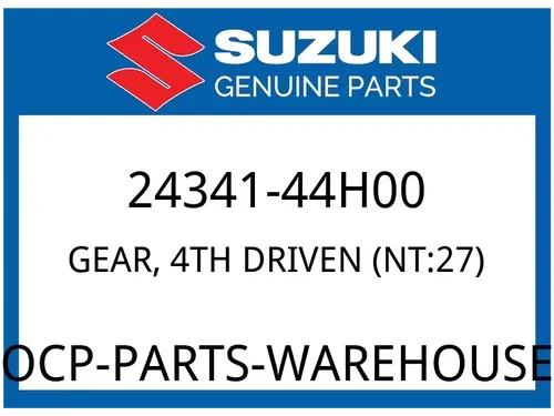 Suzuki OEM Part 24341-44H00 GEAR, 4TH DRIVEN (NT:27)