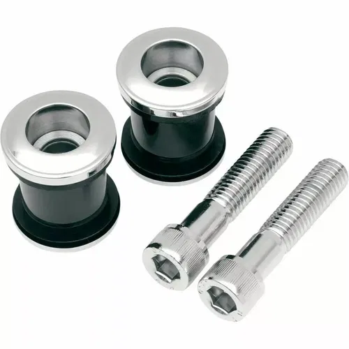 Chrome Countersunk Flush Handlebar Riser Bushing Kit 1/2"-13 Course Thread H-D