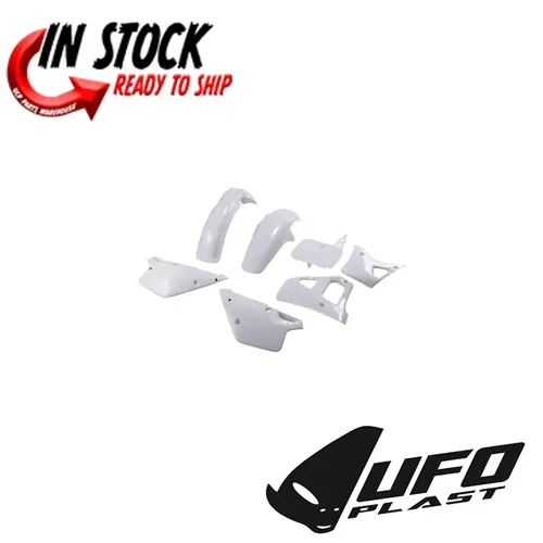 UFO FENDER PLASTIC FULL KIT YAMAHA 1991 YZ125 OEM WHITE YAKIT297-999