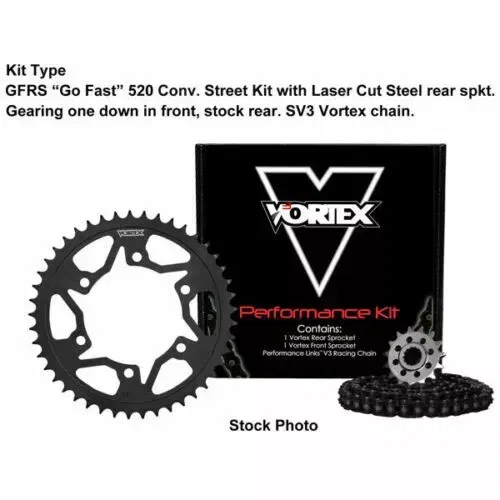 Vortex Suzuki GSXR 600 04-05 V3 2.0 Gold Chain Sprocket Kit 15-45 G520SX3