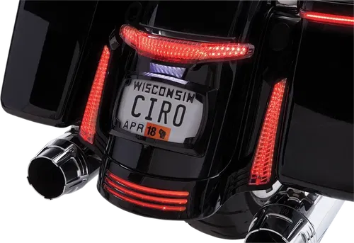 CIRO Taillight/License Plate Holder - Black 40054