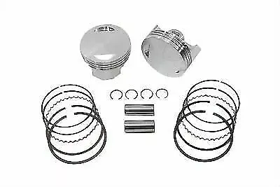 V-Twin 93.4" Big Bore Flat Top Piston Kit Standard 11-1699