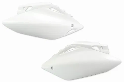 UFO Cream White Side Number Plates for CRF450R