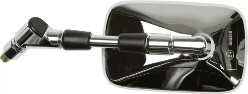 Left Mirror Replacement - Chrome Emgo 20-55222 Suzuki w/Bar Mounts