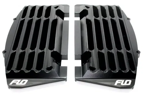 Flo Motorsports Flo High Flow Radiator Braces Black FLO 754BLK