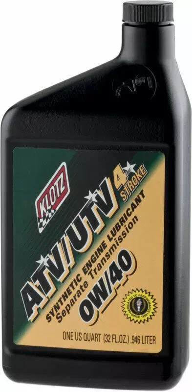 Klotz Oil ATV/UTV 4T Full Synthetic Motor Oil | 0W-40 | 1 Quart | ATVUTV-040