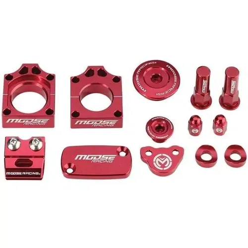 Moose Racing Bling Pack Billet Aluminum Red For Honda CRF250R 2009-2016