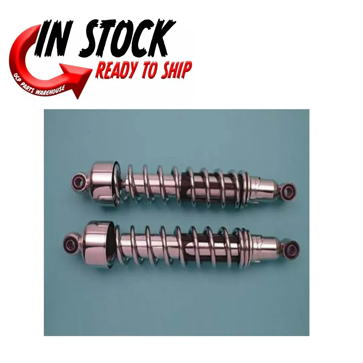 V-TWIN SHOCK SET 14-1/2" 1975-1978  XLH XLCH CHROME 54-0106