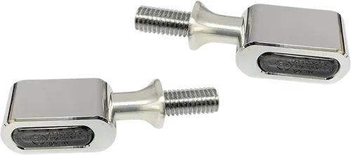 DRAG SPECIALTIES Marker Fits Light - Smoke/Amber - Chrome L22-6042CME
