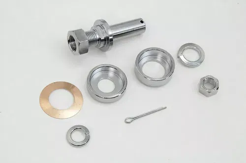 Mechanical Brake Pivot Kit Chrome for Harley Davidson by V-Twin
