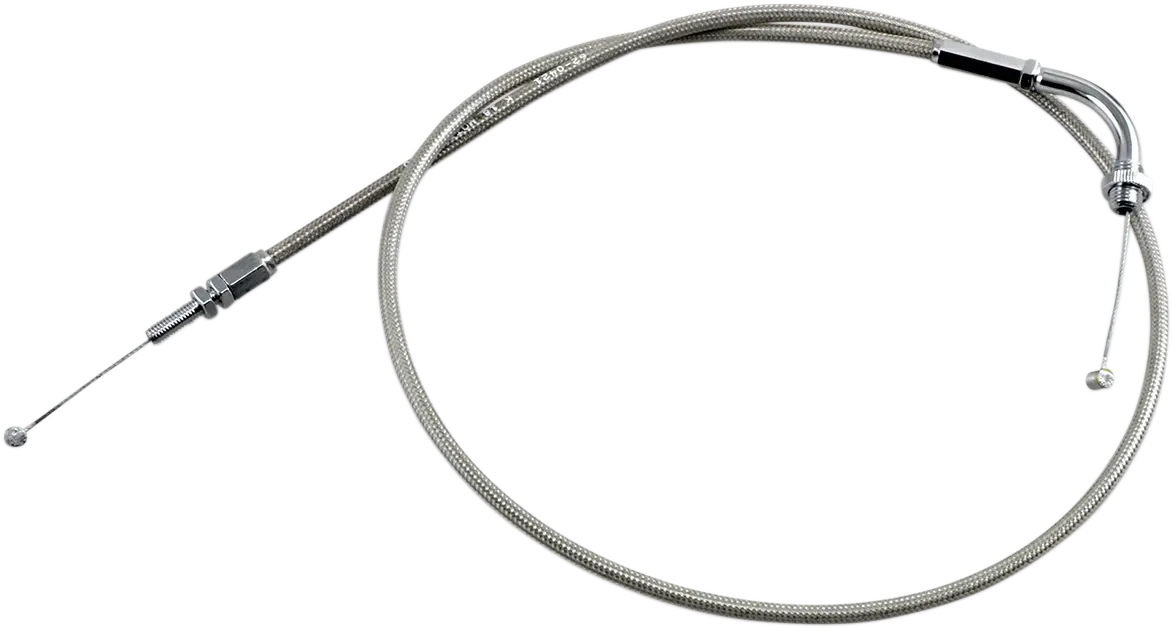 MOTION PRO Armor Coat Stainless Steel Throttle/Idle Cable For Cruisers - Fits