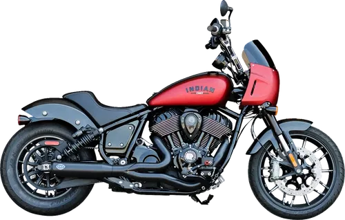 S&amp;S CYCLE Fits 2-into-1 Qualifier Exhaust System - Guardian Black - 49-State