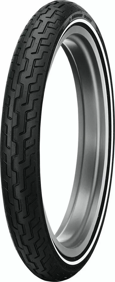 Dunlop D402 Bias Whitewall Front Tire MH90-21 V-Twin/Cruiser 0305-0398