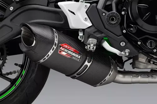 YOSHIMURA AT2 CARBON SLIP-ON EXHAUST KAWASAKI 2017-2024 NINJA 650 / Z650