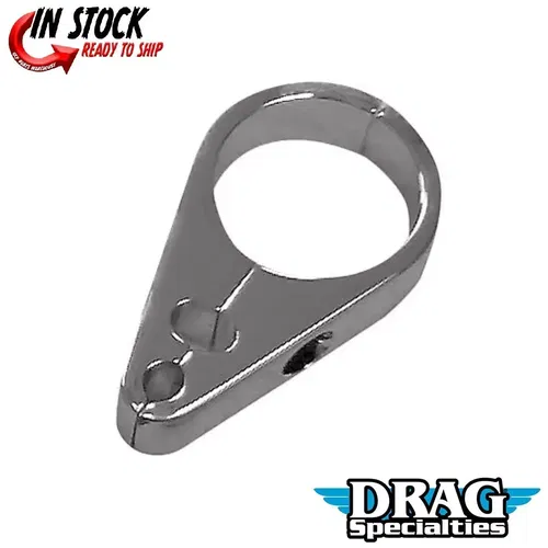 DRAG SPECIALTIES 0658-0027 Chrome 1.5" Cable Clamp for Throttle/Idle/Brake