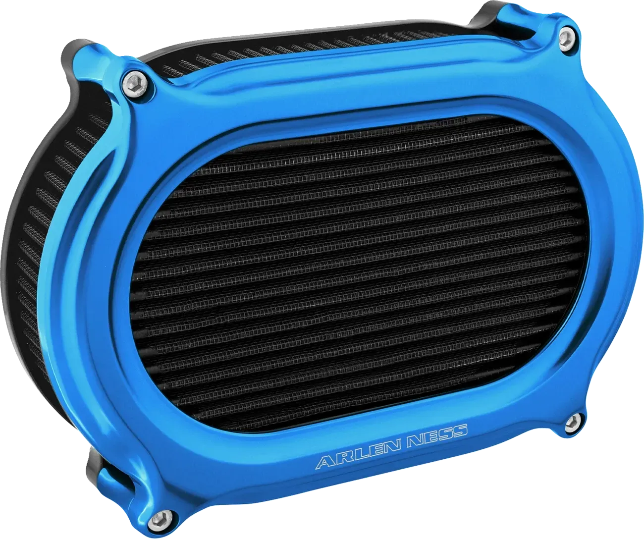 ARLEN NESS Stage Fits 2 Oval Air Cleaner Kit - Blue 600-211
