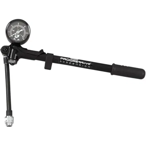 Progressive Suspension Motorcycle Hand Mini Gauge Air Shock Pump Harley Touring