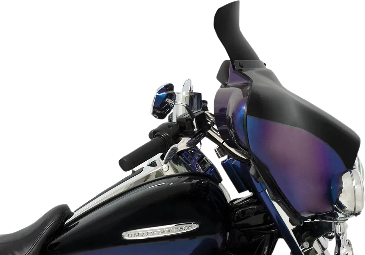 MEMPHIS SHADES Batwing Spoiler Shield - Fits 6.5" - Dark Black Smoke MEP84110