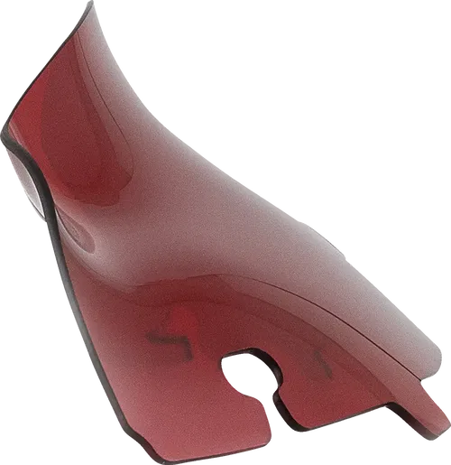 KLOCK WERKS Kolor Flare* Fits Sport Windshield - 4" - Red - FLH KWW-01-0677
