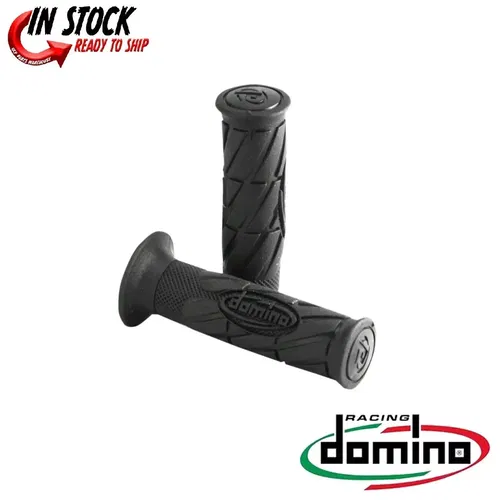 Domino Black 120 mm Parco Grips w/ Closed Ends 0630-1583
