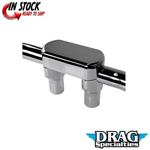 Drag Specialties Chrome 3" Handlebar Riser Top Clamp Kit for 1-1/2" Bars