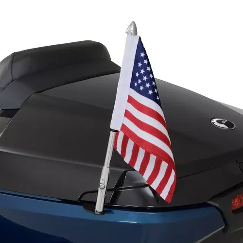 Show Chrome Folding Flag Pole Spyder RT and F3 LTD Chrome - Left 41-203L