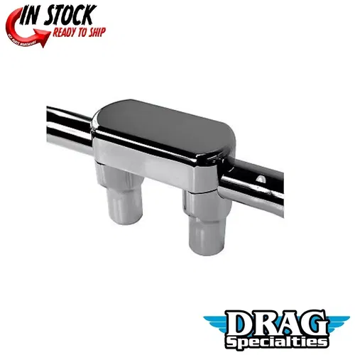 Drag Specialties Chrome 3" Handlebar Riser Top Clamp Kit for 1-1/2" Bars