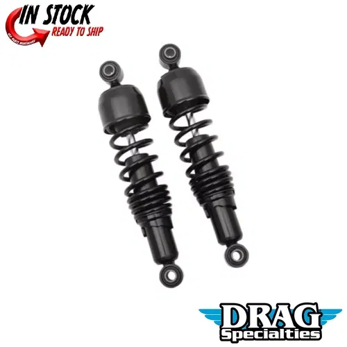 Black 12" Replacement Shocks Rear Suspension for Harley Dyna FXD FXDWG 91-17