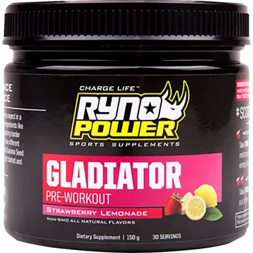 RYNO POWER GLAD-TUB Gladiator Pre-Workout Drink Mix Tub