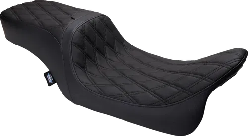 DRAG SPECIALTIES SEATS Predator Fits 2-Up Seat - Vinyl - Double Diamond - W/o