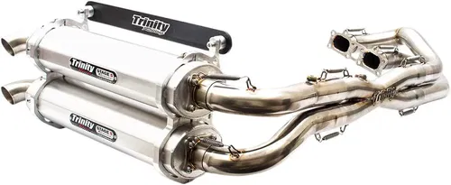 Trinity Racing STAGE 5 Dual Full Exhaust ALUM Polaris RZR XP 1000 14-16 TR4119D