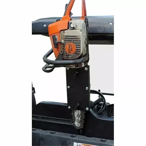 Moose Utility UTV Roll Bar Chainsaw Black Mount Kit for Round Tube Cage