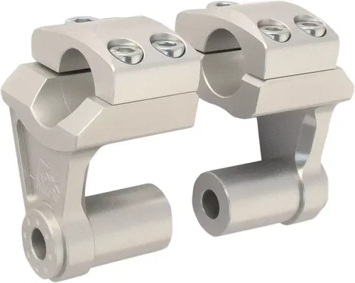 Rox Speed FX - Deluxe 2" Pivoting Risers for 7/8" Handlebar (Silver) 3R-P2SSM