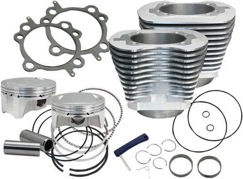 S&amp;S CYCLE 4" Big Bore Bolt-In Fits Sidewinder? Cylinder Kit - 100" - Silver