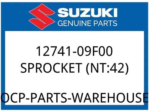 Suzuki OEM Part 12741-09F00 SPROCKET, CAM SHAFT (NT:42)