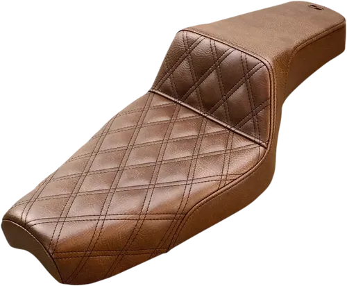 SADDLEMEN Step-Up Fits Seat - Front Lattice Stitch - Brown - XL 879-03-172BR