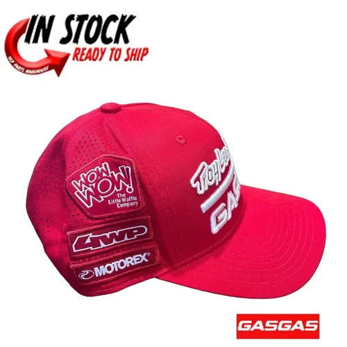 GAS GAS TROY LEE DESIGNS TEAM CURVED SNAPBACK HAT MOTOCROSS SUPERCROSS GENUINE