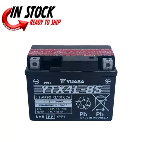 YUASA  YTX4L-BS YUAM62X4BINDAGM Maintenance-Free Battery