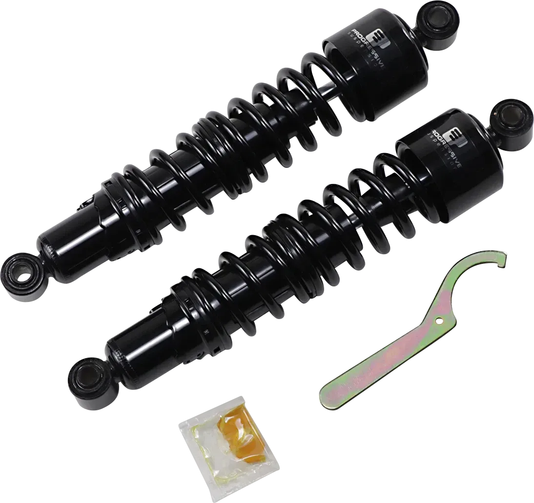 PROGRESSIVE SUSPENSION Fits 412 Series Shock - 14" - Standard - Black - FXD
