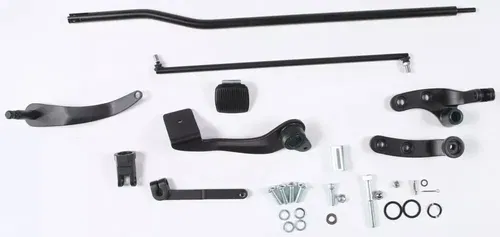 HARDDRIVE Forward Control Kit w/Mounting Plates Black w/o Pegs  820-55601