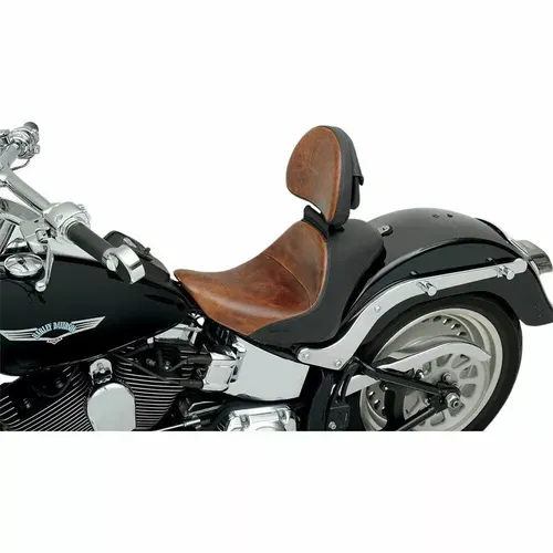 Saddlemen Driver Backrest for Saddlemen Larriat Solo Seats on Harley Models